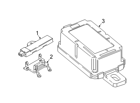 2016 BMW i8 RADIO REMOTE CONTROL Diagram for 66125A407A3