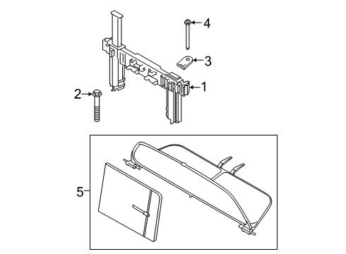 2021 BMW M850i xDrive Roll Bar & Headrest Assembly Diagram