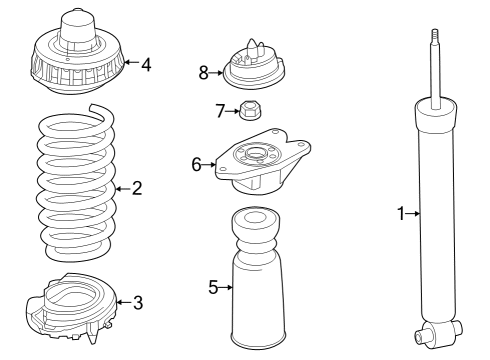 2024 BMW 430i Gran Coupe Struts & Components - Rear Diagram 2