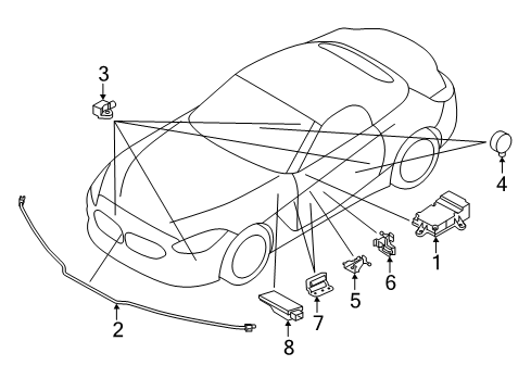 2019 BMW Z4 SENSOR, DRIVER'S SEAT Diagram for 65776993869