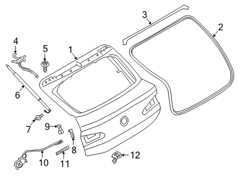 2022 BMW X4 Gate & Hardware Diagram