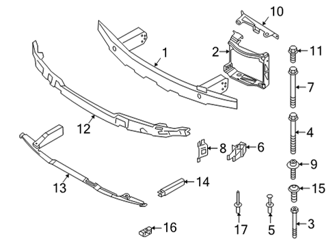 2022 BMW M4 CROSSBRACE, REAR RIGHT Diagram for 51118074896