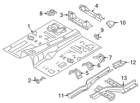 2022 BMW X5 Floor Diagram