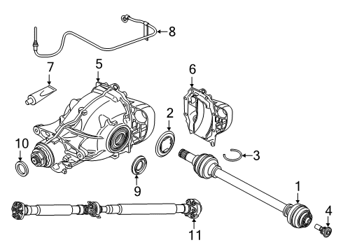 2019 BMW X5 REAR-AXLE-DRIVE Diagram for 33109846356