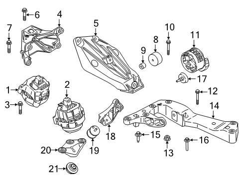 2020 BMW M340i xDrive EXTERNAL TORX SCREW Diagram for 07119909928