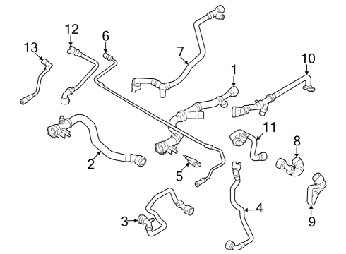 2024 BMW i7 HOSE, RADIATOR Diagram for 17128490261