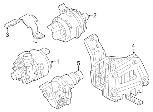 2022 BMW i4 Water Pump Diagram 1