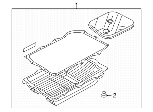 2021 BMW X4 Automatic Transmission Diagram 1