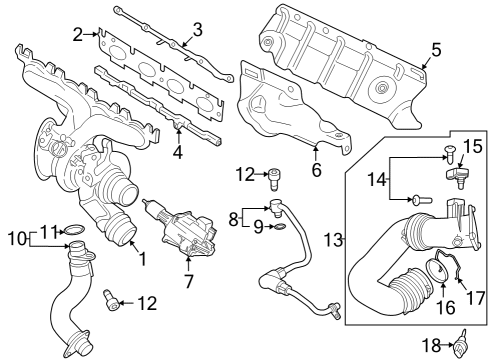 2023 BMW 430i Gran Coupe FAN COWL Diagram for 17425A53271