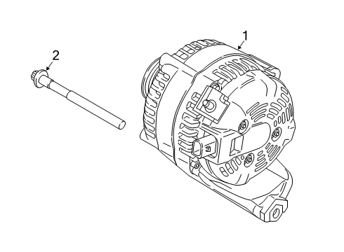 2023 BMW X2 ALTERNATOR Diagram for 12318680374