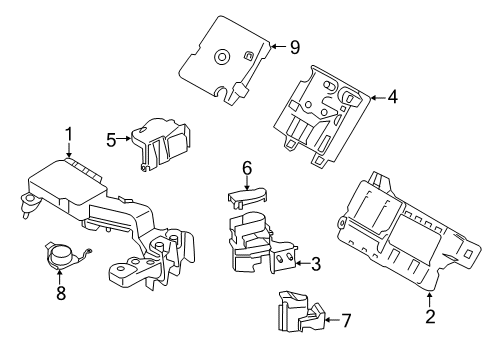 2023 BMW X5 POSITIVE BATT.TERMINAL, JUMP Diagram for 61146996955