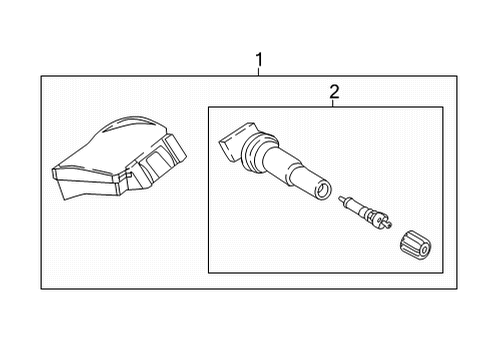 2021 BMW X6 Tire Pressure Monitoring Diagram