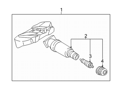 2022 BMW M440i Tire Pressure Monitoring Diagram