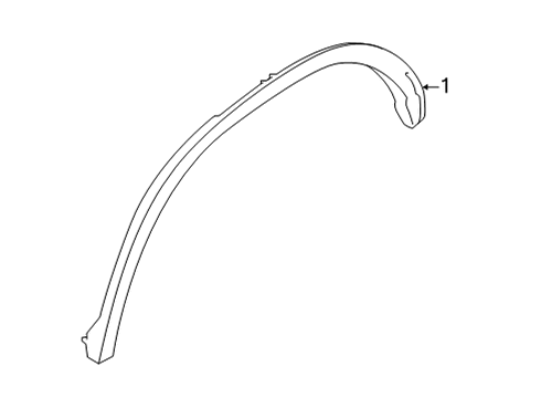 2023 BMW X6 M Exterior Trim - Quarter Panel Diagram