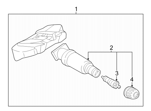 2022 BMW M3 Tire Pressure Monitoring Diagram