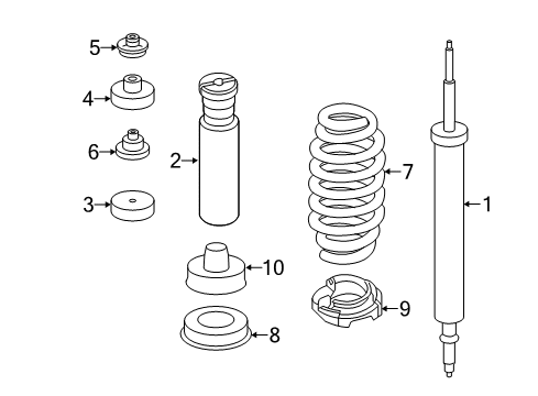 Rear Coil Spring Diagram for 33532283959