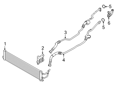 2022 BMW M5 Trans Oil Cooler Diagram