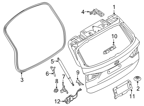 2024 BMW X1 SPINDLE DRIVE, TAILGATE Diagram for 51249450475