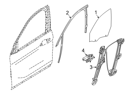 2021 BMW X2 Front Door Diagram 1