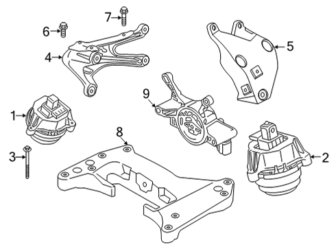 2021 BMW 840i Gran Coupe Automatic Transmission Diagram