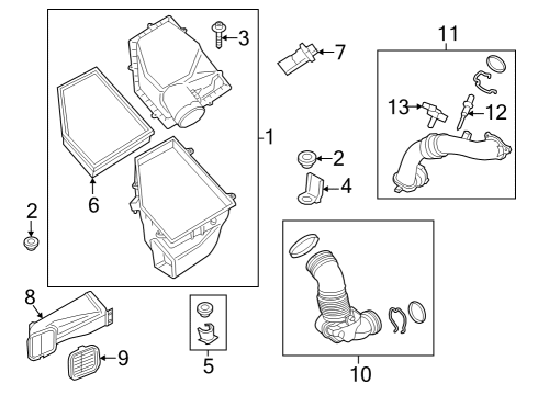 2023 BMW 740i INTAKE DUCT Diagram for 13715A1BC26