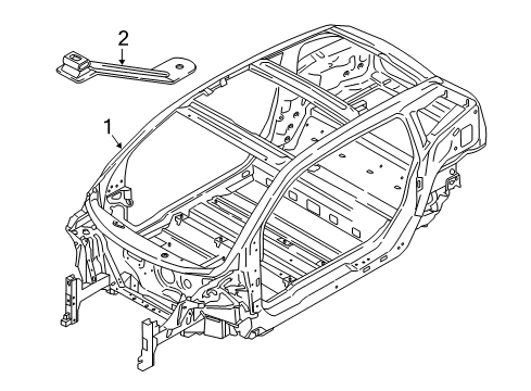 2021 BMW i3 Body Shell Diagram