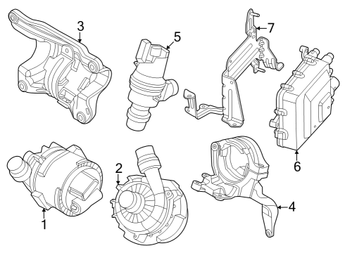 2024 BMW i7 BRACKET FOR COOLANT PUMP, EL Diagram for 11518490359