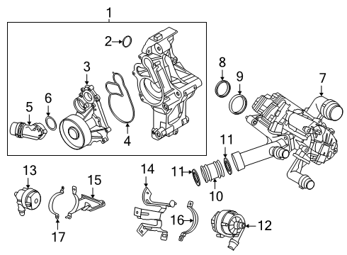 2023 BMW X3 M Water Pump Diagram 2