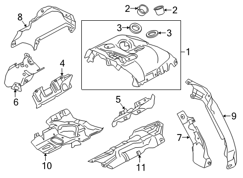 2022 BMW M550i xDrive Turbocharger & Components Diagram 1