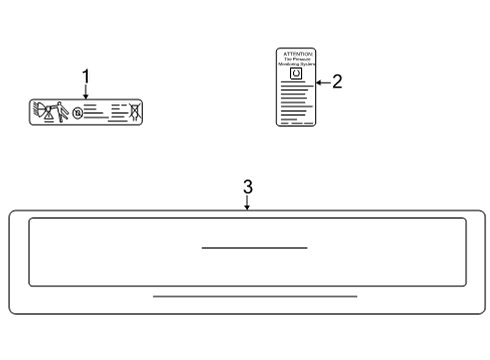 2022 BMW X6 M Information Labels Diagram