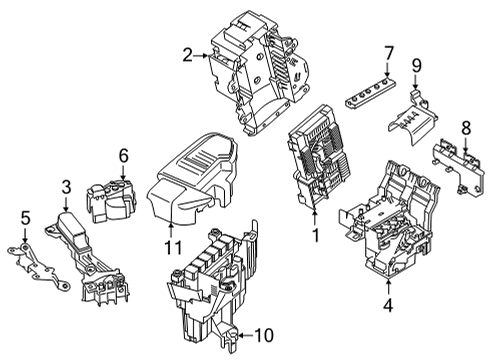 2021 BMW X3 M Electrical Components Diagram 3