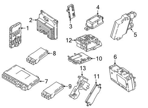 2021 BMW X6 M Electrical Components Diagram 2