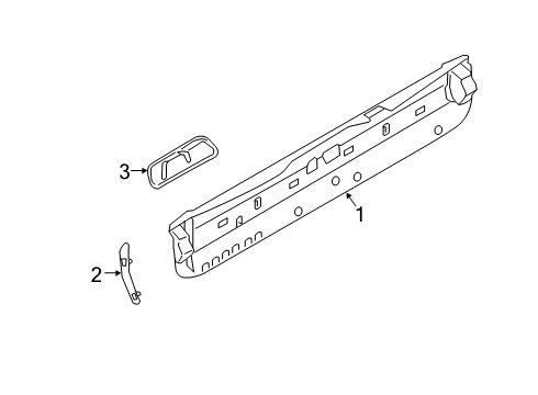 2021 BMW X7 Interior Trim - Tail Gate Diagram