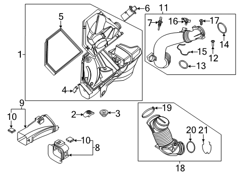 2022 BMW Z4 Air Inlet Diagram 2