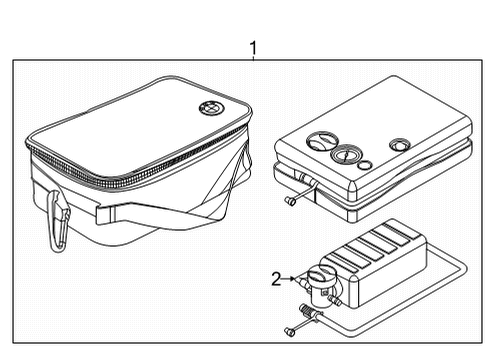 2021 BMW X6 M Inflator Components Diagram