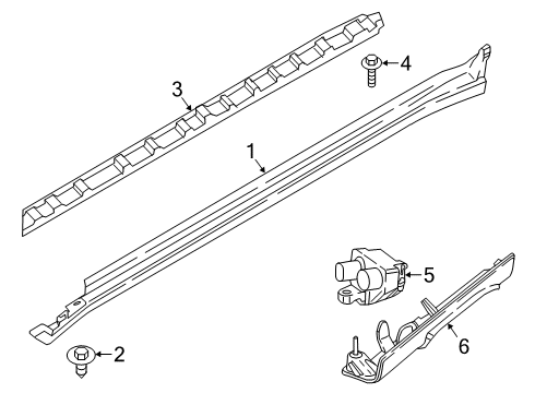 2024 BMW X7 Exterior Trim - Pillars Diagram 2