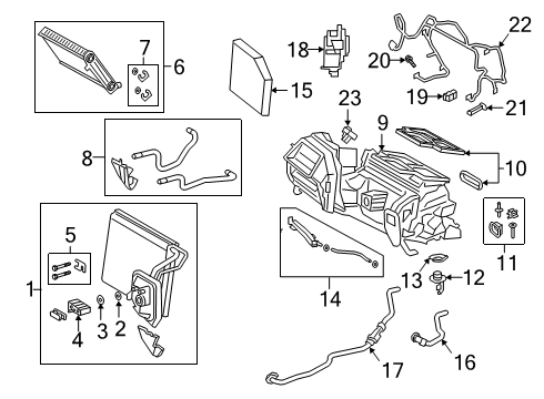 2022 BMW Z4 CONTROL UNIT AIR CONDITIONIN Diagram for 64115A5C510