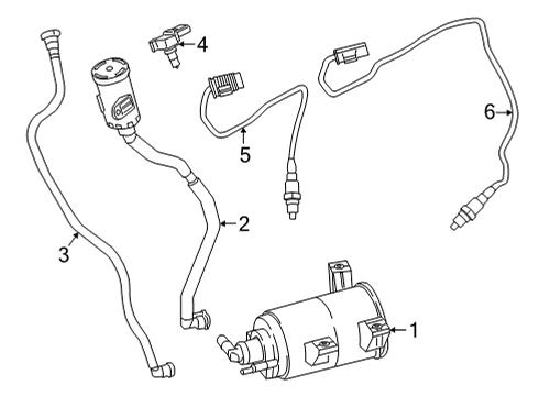 2023 BMW M440i Emission Components Diagram