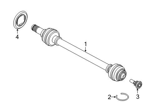 2022 BMW Z4 Drive Axles - Rear Diagram