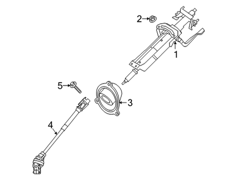 2021 BMW M440i Steering Column & Wheel, Steering Gear & Linkage Diagram 2