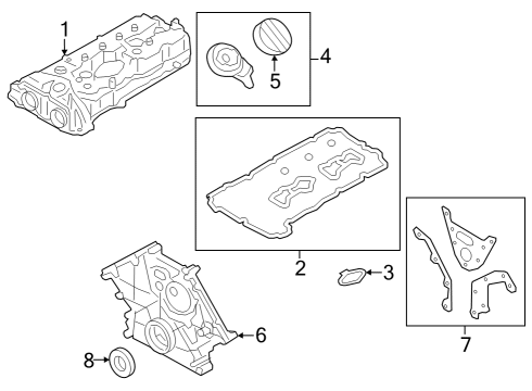 2024 BMW 760i xDrive Valve & Timing Covers Diagram