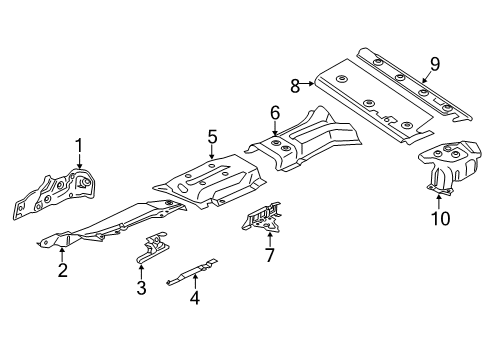 2023 BMW X7 HEAT INSULATION FRONT FRONT Diagram for 51489464490