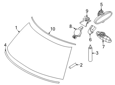 Interior Mirror Ec / Led Diagram for 51169285374