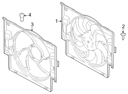 2024 BMW M440i Gran Coupe Cooling Fan Diagram