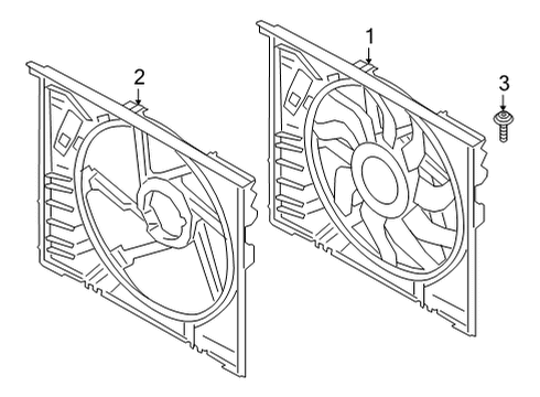 2024 BMW 430i xDrive Cooling Fan Diagram