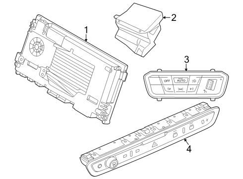 2024 BMW X6 M Cluster & Switches Diagram