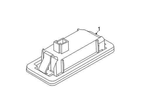 2021 BMW 228i Gran Coupe License Lamps Diagram