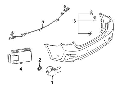 2022 BMW M4 Bumper & Components - Rear Diagram 3