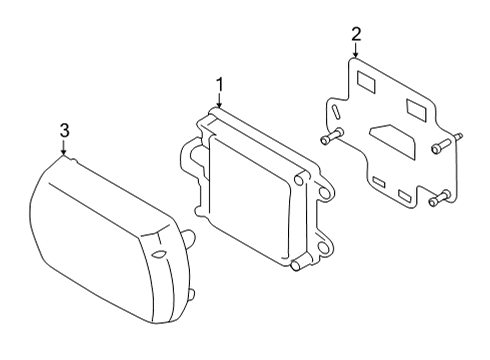 2022 BMW X6 M Electrical Components - Front Bumper Diagram 3