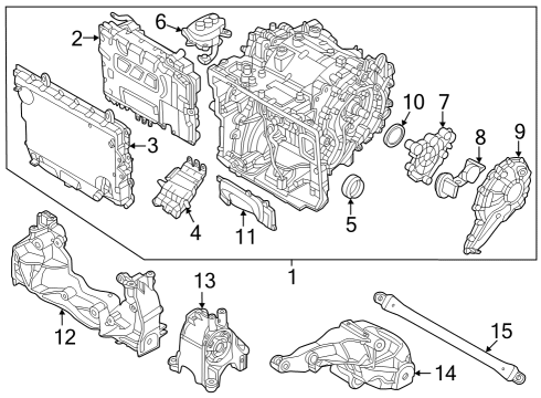 2023 BMW i4 Traction Motor Components Diagram 1